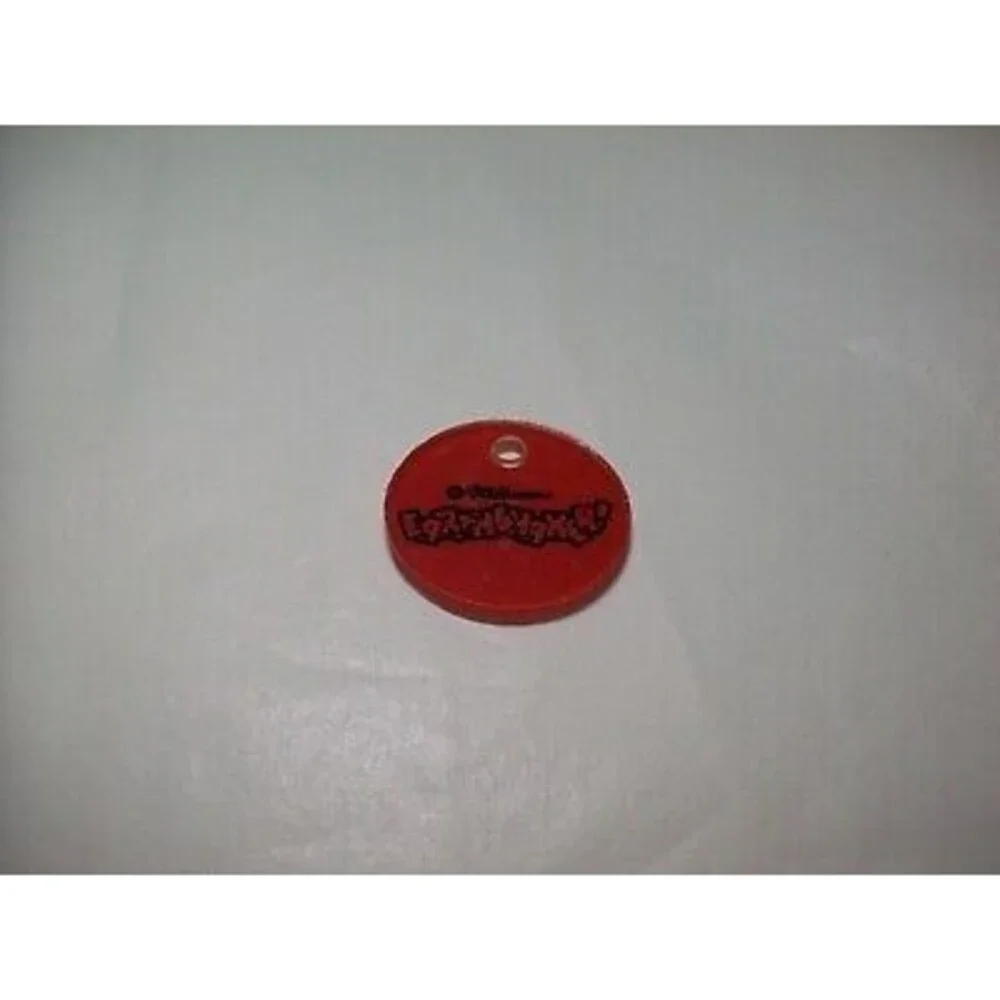 Earthshaker Red Plastic Promo Key Chain Original Vintage Williams Game 1989